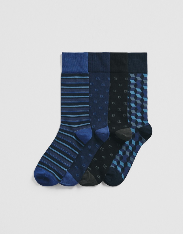 Country Road - Cr Pattern Sock Pack Of 4