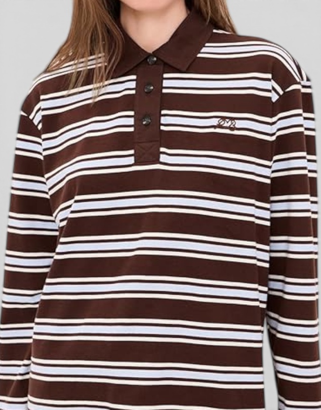 rag & bone - Rugby Stripe Long Sleeve Polo