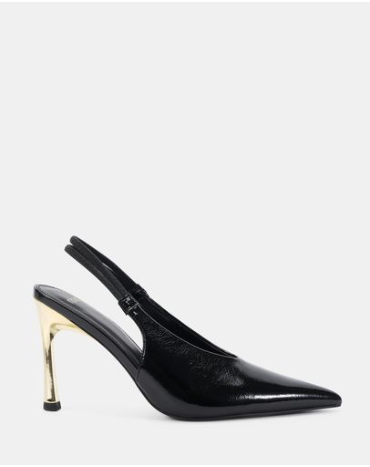 Black Crinkle Patent