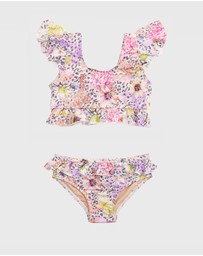 Aqua Blu Kids - Daisy Frill Bikini Set - Kids