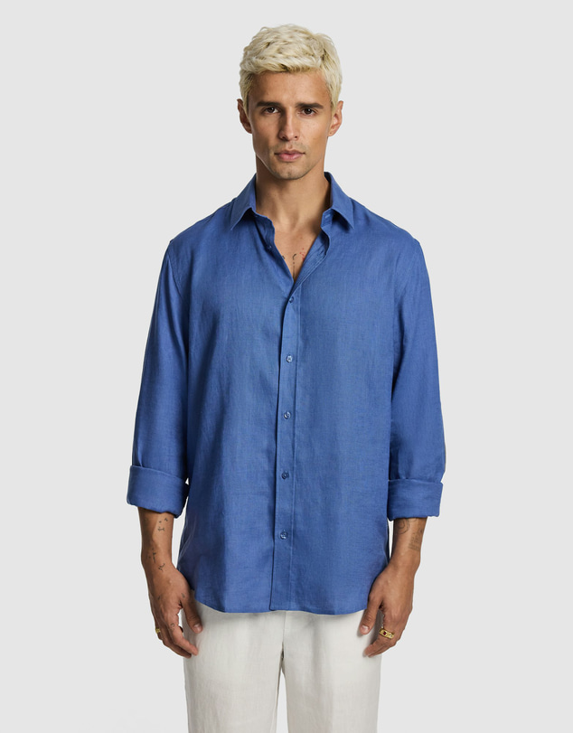 yd. - West Hampton Pure Linen Shirt