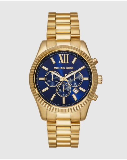 Michael Kors - Lexington Gold Tone Chronograph Watch