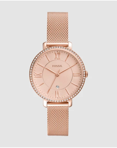 Fossil - Jacqueline Rose Gold Tone Analogue Watch