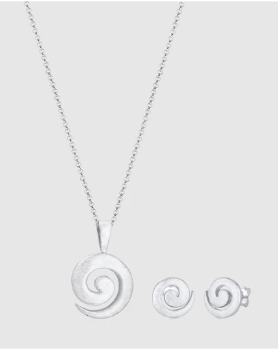 Elli Jewelry - Jewelry Set Spiral 925 Sterling Silver