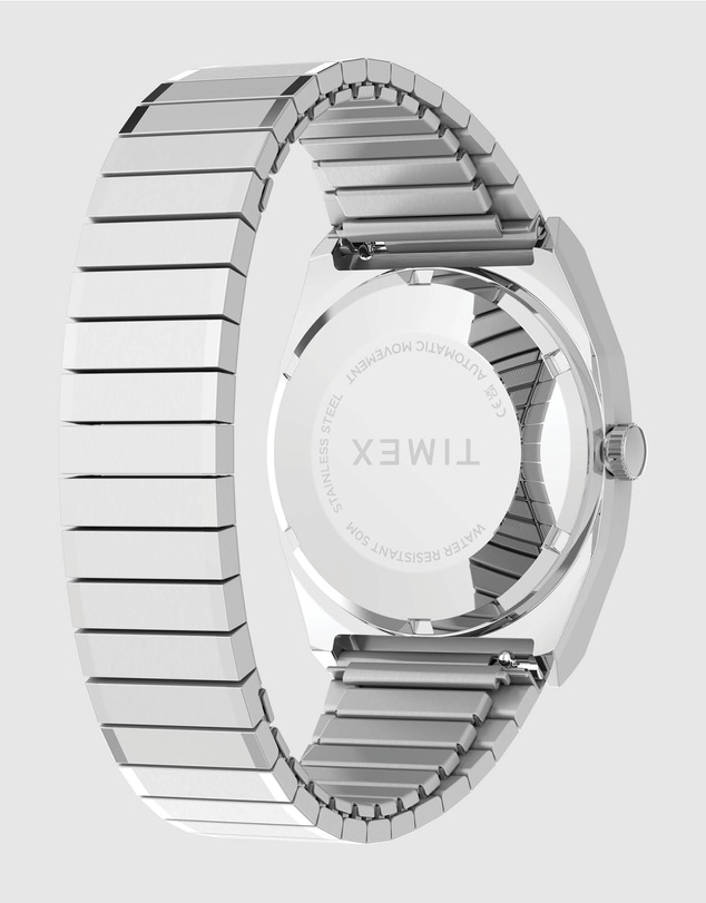 TIMEX - Timex® Automatic 1983 E Line 34mm Stainless Steel Expansion Band Watch