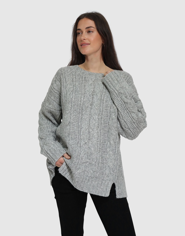 Belle & Bloom - Perfect Me Oversized Crew Sweater