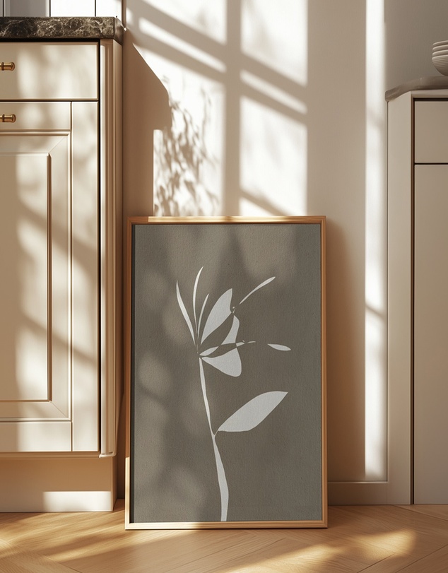 Olive et Oriel - Muted Petals No 6 by Shatha Al Dafai Art Print