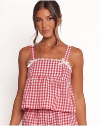 Petal & Pup - Isidore Gingham Short Set - Red