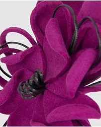 Max Alexander - Felt Fuchsia Flower Winter Racing Fascinator