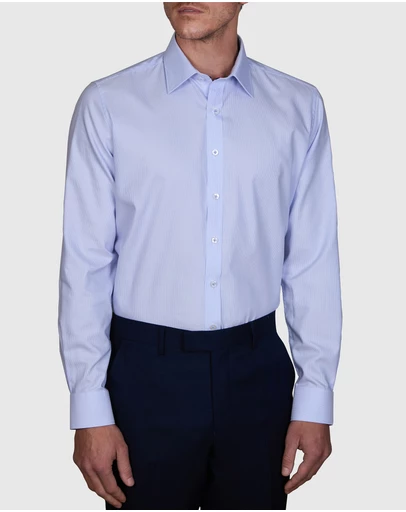 Abelard - Ziggurat Zig-Zag Twill Slim Fit Shirt