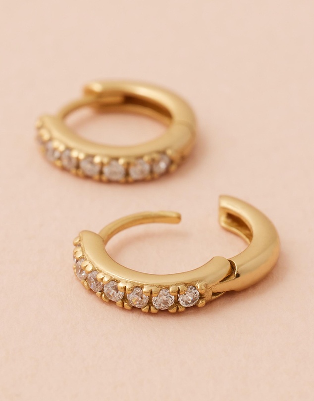 EL&RO Jewellery - April Diamond Birthstone Huggies