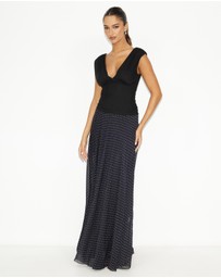 Dazie - Afloat Polka Dot Maxi Skirt