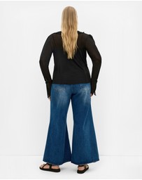 City Chic - Vivid Mesh Top
