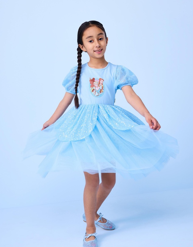 Rock Your Kid - Disney Princess Peplum Dress - ICONIC EXCLUSIVE