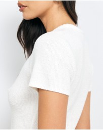 AERE - Vea Organic Cotton Textured Knit Tee