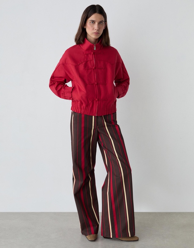 Laagam - Leroy Striped Twill Pants