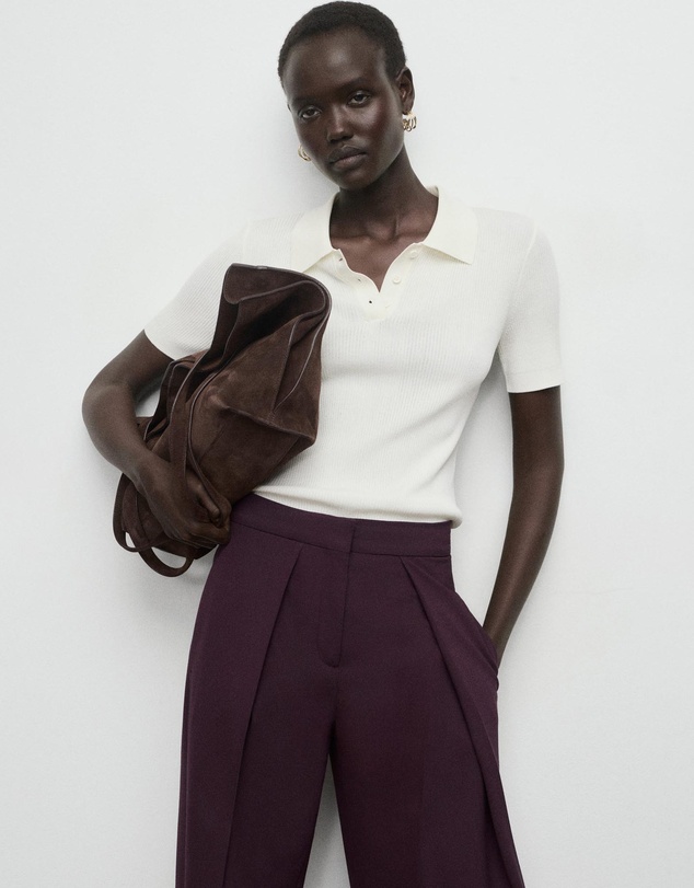 M.N.G - Pleated Wide Leg Trousers