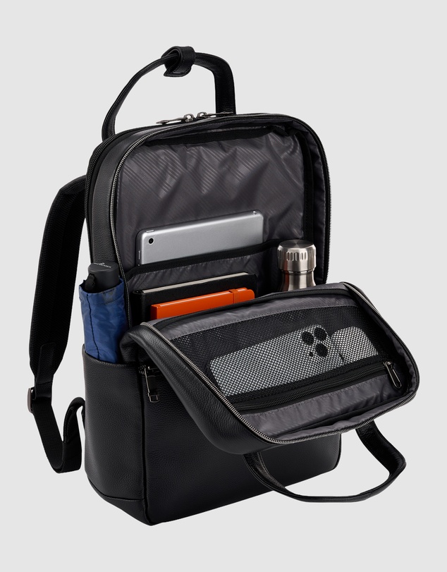 Samsonite - Classic Leather 14.1'' Laptop Backpack With Handles