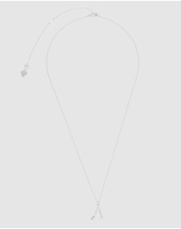 Wanderlust + Co - Alphabet Bubble Silver Necklace - Letter A