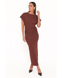 Petal & Pup - Carlina Midi Dress - Brown