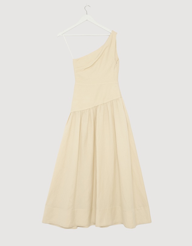 Revibe - Repaired Shona Joy Gigi One Shoulder Maxi Dress - AU 6