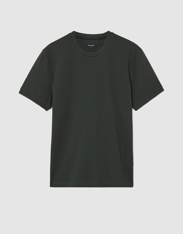 Politix - Slim Fit Jacquard Texture Tee
