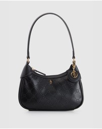 Laura Jones - Logo Embossed Shoulder Bag