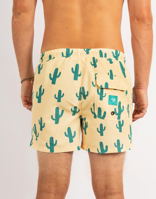 Skwosh - Cactus Jack Mens Swim Shorts in Yellow