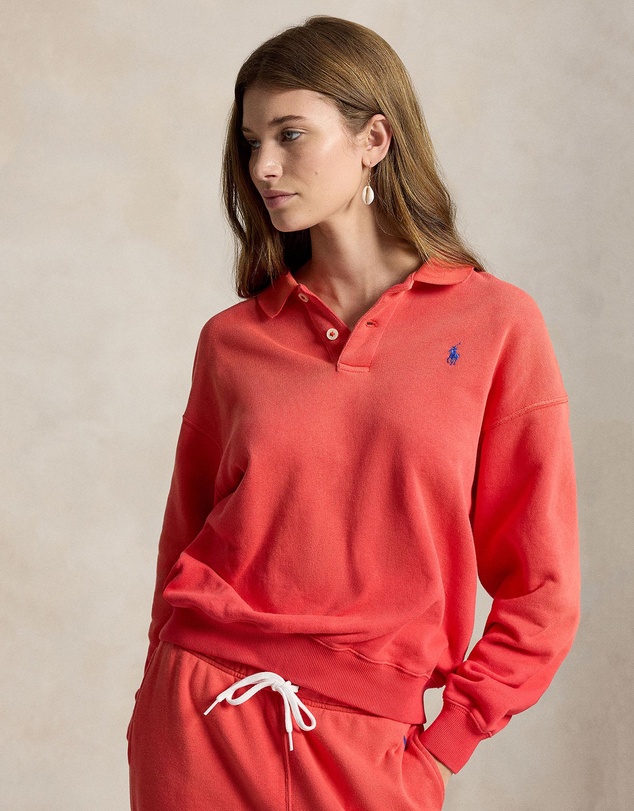 Polo Ralph Lauren - Lightweight Fleece Long-Sleeve Polo - The ICONIC Exclusive