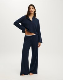 Cotton On Body - Super Soft Waffle Wide Leg Pant