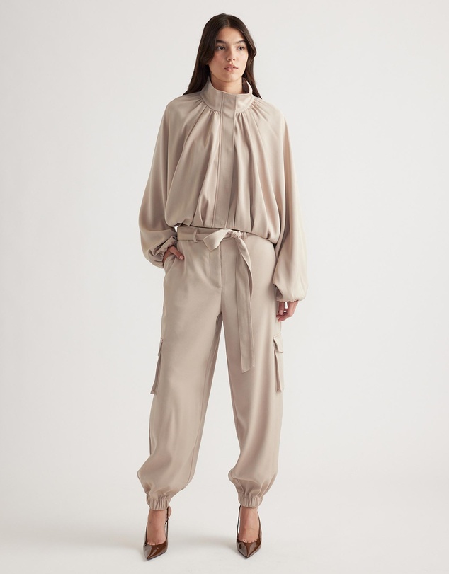 Decjuba - Stella Satin Cargo Pants