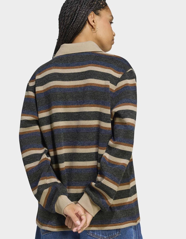 adidas Originals - STRIPE KNITTED POLO TOP Womens