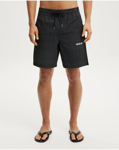 BLACK CHECK SEERSUCKER
