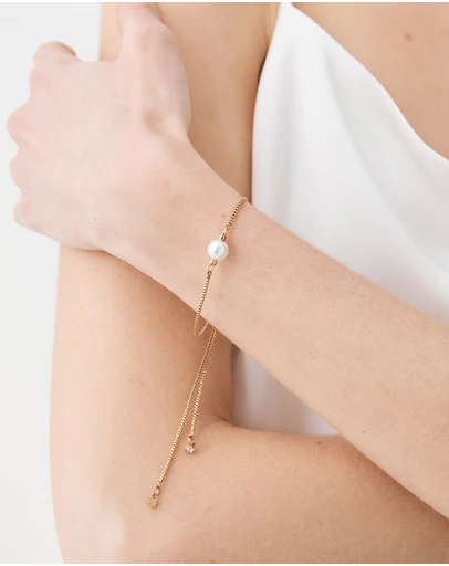Forcast - Cora Gold Pearl Bracelet
