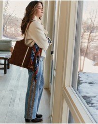 Belle & Bloom - Rebel Mid Rise Side Stripe Denim Jeans