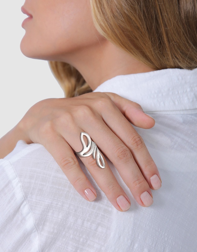 Elli Jewelry - Ring Curves 925 Sterling Silver