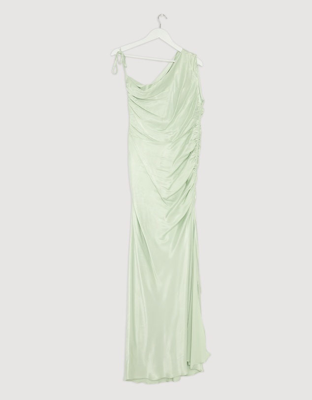 Revibe - Repaired Shona Joy La Lune Gathered Maxi Dress - AU 10