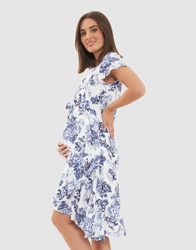 Ripe Maternity - Georgia Tie Front Dress