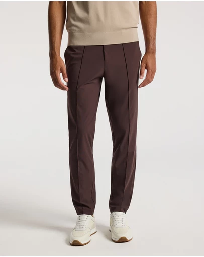Calibre - Technical Knit Pintucked Pants Mocha