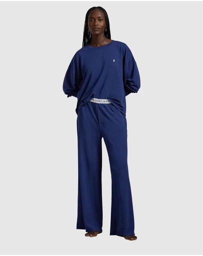 Polo Ralph Lauren - Club Terry Long Sleeve Cotton Jersey Pyjama Set