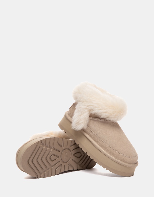 EVERAU - Australian Shepherd Ugg Frovia Platform Cow Suede Upper UGG Boots