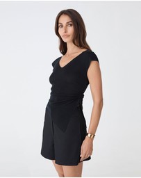 Forcast - Galina Ruched Lyocell Knit
