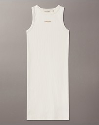 Calvin Klein Jeans - Girls Slim Ribbed Sleeveless Dress