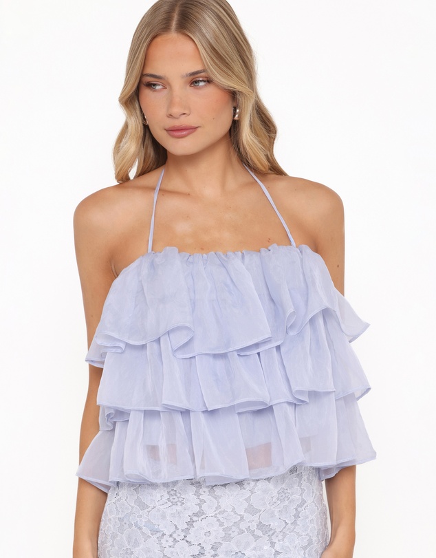 Petal & Pup - Taelya Flounce Top - Blue
