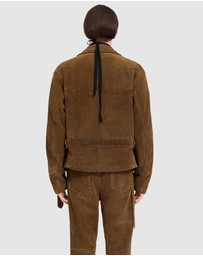 MM6 Maison Margiela - Suede Biker Jacket