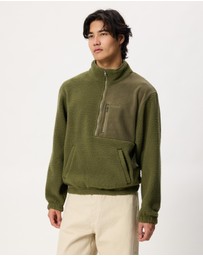 Rhythm - Koa Fleece Half Zip Sweat