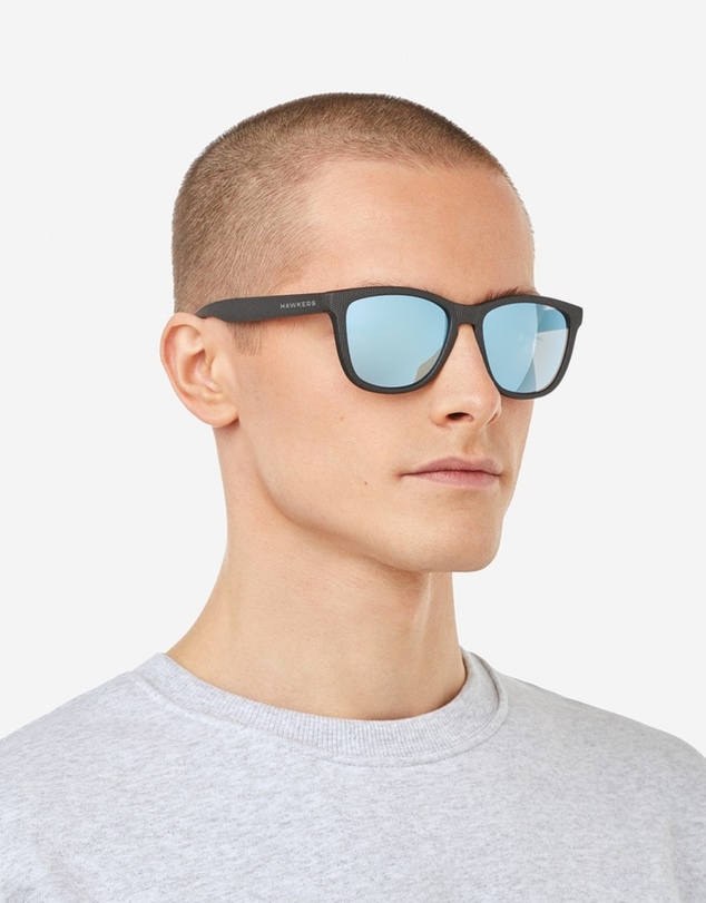 Hawkers Co - HAWKERS - Carbono Spotted Blue Chrome ONE Sunglasses for Men and Women UV400