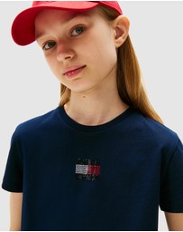 Tommy Hilfiger - Rhine Stone Flag Tee SS - Kids