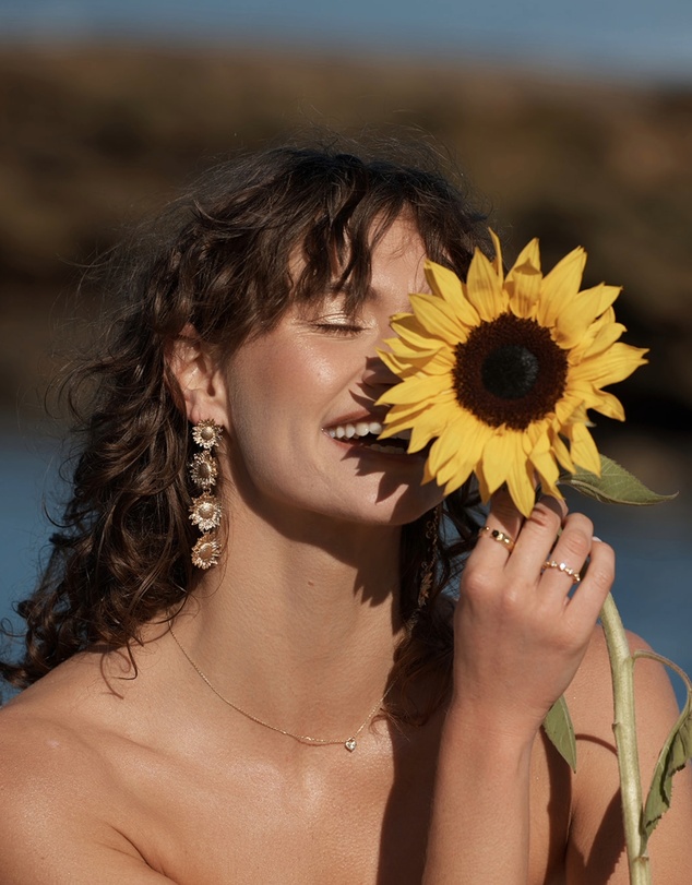Native Sol - Follow The Sun - Sunflower Earrings