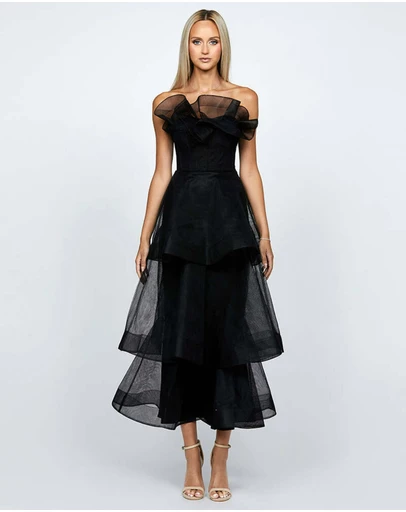 Bariano - Kascade Tiered Ruffle Midaxi